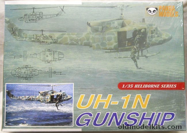 Panda 1/35 UH-1N Gunship Huey - (Bell 212), 35009 plastic model kit